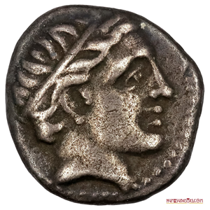 MACEDONIA, ANFÍPOLIS, 1/5 ESTÁTERA, CIRCA 348 ANTES DE CRISTO