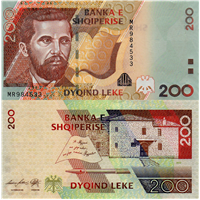 ALBANIA - 200 LEKE - 2012 - P71 ( EUROPA ).      **CHUCHOPEREZ**