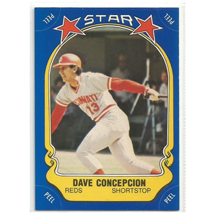 DAVID CONCEPCIÓN 1981 FLEER STAR STICKERS #101