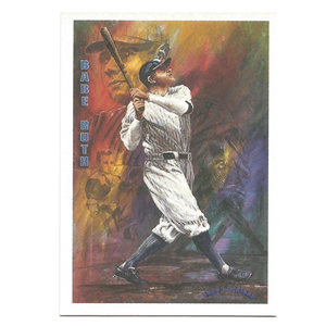 BABE RUTH 1993 TED WILLIAMS CARD COMPANY GENE LOCKLEAR COLLECTION #LC6