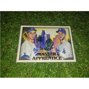 SANDY KOUFAX Y CLAYTON KERSHAW TOPPS GALLERY MASTER AND APPRENTICE 2019
