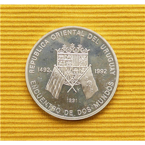 URUGUAY 50.000 NUEVOS PESOS 1991 ENCUENTRO DE DOS MUNDOS