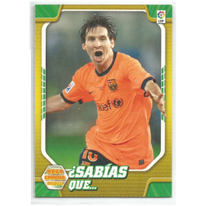 LIONEL MESSI 2010-11 PANINI MEGACRACKS MGK LA LIGA SABIAS QUE… #411