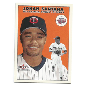 JOHAN SANTANA ROOKIE CARD 2000 FLEER TRADITION #U43