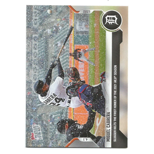 MIGUEL CABRERA 1ER JONRON DE LA TEMPORADA 2021 TOPPS NOW #1