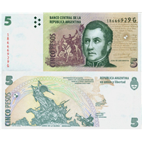 ARGENTINA - 5 PESOS -  AÑO 2003 - P353 (AMERICA) .       **CHUCHOPEREZ**