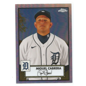 MIGUEL CABRERA 2021 TOPPS CHROME PLATINUM ANNIVERSARY REFRACTOR #194
