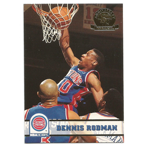 DENNIS RODMAN 1993-94 NBA HOOPS GOLD 5TH ANNIVERSARY #66