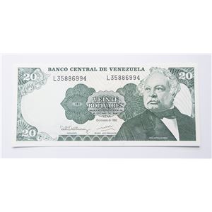 VENEZUELA BILLETE DE BS.20  SERIE L-8