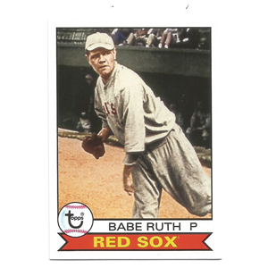 BABE RUTH 2016 TOPPS ARCHIVES #101 1979 DESIGN RED SOX