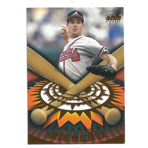 GREG MADDUX 1998 PACIFIC AURORA ON DECK LASER-CUTS #3