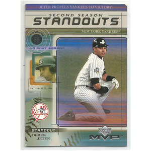 DEREK JETER 2000 UPPER DECK MVP SECOND SEASON STANDOUTS #SS9