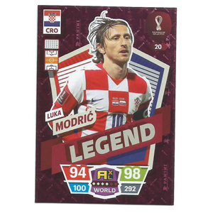 LUKA MODRIC 2022 PANINI ADRENALYN XL FIFA WORLD CUP QATAR 2022 #20 LEGEND