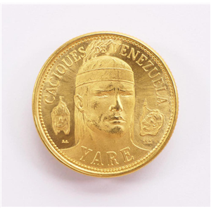 CACIQUE DE VENEZUELA YARE ORO 22.2 GRAMOS Ø 30MM