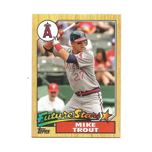 MIKE TROUT 2012 TOPPS FUTURE STARS 1987 TOPPS MINIS #TM-127