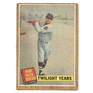 BABE RUTH 1962 TOPPS #141 TWILIGHT YEARS