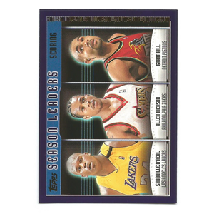ALLEN IVERSON SHAQUILLE ONEAL GRANT HILL 2000-01 TOPPS #150