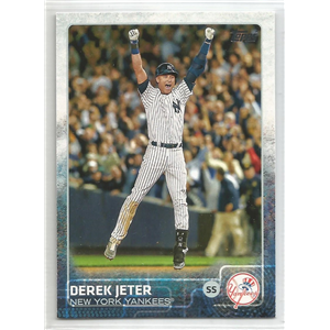 DEREK JETER 2015 TOPPS #1 JUMPING