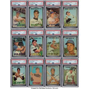 VENEZUELA COLECCIÓN TOPPS VENEZUELA 1967 GRADUADAS POR PSA (12)