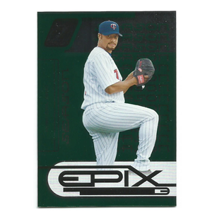 JOHAN SANTANA 2005 DONRUSS ZENITH EPIX GREEN SEASON #E-3 NUMERADA /75