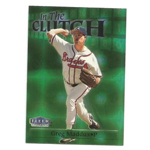 GREG MADDUX 1998 FLEER TRADITION IN THE CLUTCH #11IC
