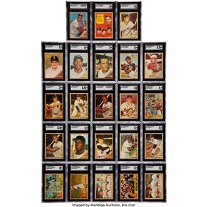 VENEZUELA COLECCIÓN DE 23 TARJETAS DE BÉISBOL TOPPS DE VENEZUELA DE 1962 GRADUADAS POR SGC