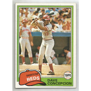 DAVID CONCEPCIÓN 1981 TOPPS #375