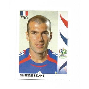 ZINEDINE ZIDANE 2006 PANINI WORLD CUP ALBUM STICKERS #467