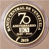 50 BOLÍVARES FUERTES ORO SEDE BCV