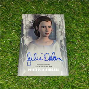 PRINCESA LEÍA - JULIE DOLAN AUTÓGRAFO CERTIFICADO TOPPS STAR WARS MASTERWORK 2017