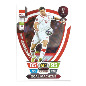 ROBERT LEWANDOWSKI 2022 PANINI ADRENALYN XL FIFA WORLD CUP QATAR 2022 GOAL MACHINE #393