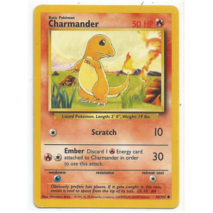 CHARMANDER 1999 POKEMON BASE SET UNLIMITED #46 A