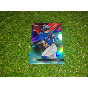 JOSÉ ALTUVE PARALELA NUMERADA DE 199 TOPPS FINEST AQUA REFRACTOR