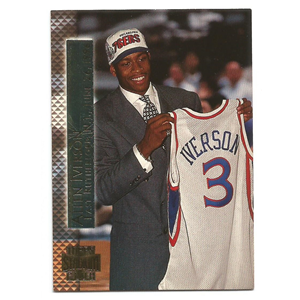 ALLEN IVERSON 1996-97 TOPPS STADIUM CLUB SHINING MOMENTS #SM 15