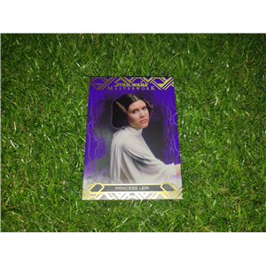 PRINCESA LEÍA PURPLE NUMERADA DE 50 TOPPS STAR WARS MASTERWORK 2017 MORADA