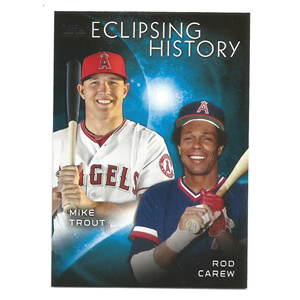 MIKE TROUT ROD CAREW 2015 TOPPS ECLIPSING HISTORY #EH-7